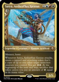 Satya, Aetherflux Genius (Foil Etched) - #23 - Mythic - Inglés