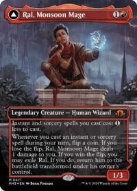 Ral, Monsoon Mage (Borderless) (Textured Foil) - #471 - Mythic - Inglés
