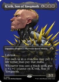 K'rrik, Son of Yawgmoth (Borderless) (Foil) - #365 - Rare - Inglés
