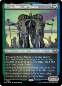 Omo, Queen of Vesuva (Foil Etched) - #22 - Mythic - Inglés