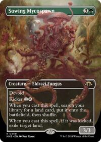 Sowing Mycospawn (Borderless) (Foil) - #340 - Rare - Inglés