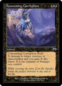 Consuming Corruption (Retro Frame) (Foil) - #407 - Uncommon - Inglés