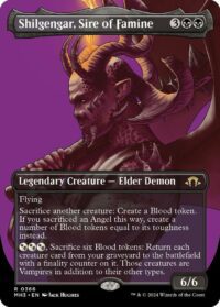 Shilgengar, Sire of Famine (Borderless) - #366 - Rare - Inglés