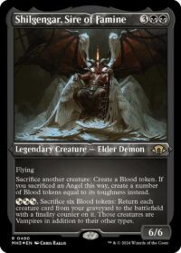 Shilgengar, Sire of Famine (Foil Etched) - #480 - Rare - Inglés
