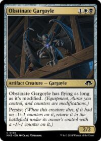 Obstinate Gargoyle (Foil) - #195 - Common - Inglés