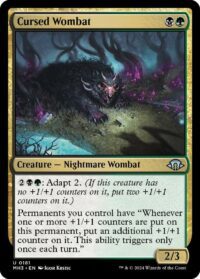 Cursed Wombat - #181 - Uncommon - Inglés
