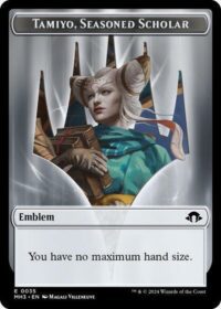 Emblem - Tamiyo, Seasoned Scholar - #35 - Token - Inglés