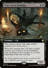 Nine-Lives Familiar (Extended Art) (Foil) - #462 - Rare - Inglés