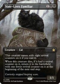 Nine-Lives Familiar (Borderless) (Mana Foil) - #385 - Rare - Inglés