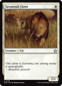 Savannah Lions - #146 - Uncommon - Inglés