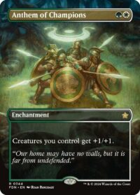 Anthem of Champions (Borderless) (Foil) - #344 - Rare - Inglés