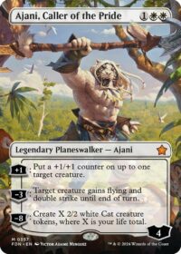 Ajani, Caller of the Pride (Borderless) (Foil) - #357 - Mythic - Inglés