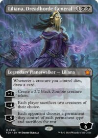 Liliana, Dreadhorde General (Borderless) (Foil) - #359 - Mythic - Inglés