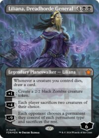 Liliana, Dreadhorde General (Borderless) (Mana Foil) - #419 - Mythic - Inglés