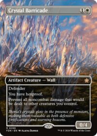 Crystal Barricade (Borderless) (Foil) - #296 - Rare - Inglés