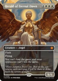 Herald of Eternal Dawn (Borderless) (Mana Foil) - #368 - Mythic - Inglés