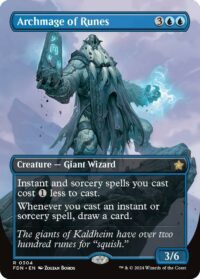 Archmage of Runes (Borderless) (Foil) - #304 - Rare - Inglés