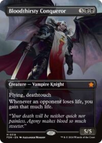 Bloodthirsty Conqueror (Borderless) (Foil) - #318 - Mythic - Inglés