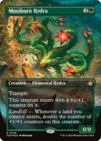 Mossborn Hydra (Borderless) (Mana Foil) - #399 - Rare - Inglés
