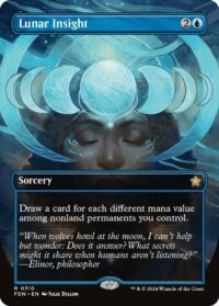 Lunar Insight (Borderless) (Foil) - #310 - Rare - Inglés