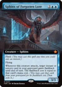 Sphinx of Forgotten Lore (Extended Art) (Foil) - #457 - Mythic - Inglés