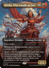Alesha, Who Laughs at Fate (Borderless) - #343 - Rare - Inglés