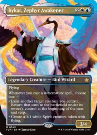 Kykar, Zephyr Awakener (Borderless) (Foil) - #348 - Rare - Inglés