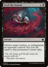 Feed the Swarm (Foil) - #712 - Common - Inglés