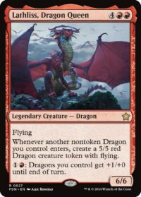 Lathliss, Dragon Queen (Foil) - #627 - Rare - Inglés