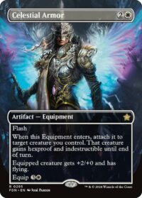 Celestial Armor (Borderless) (Foil) - #295 - Rare - Inglés
