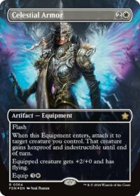 Celestial Armor (Borderless) (Mana Foil) - #364 - Rare - Inglés