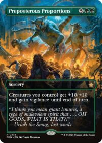 Preposterous Proportions (Borderless) (Foil) - #338 - Rare - Inglés