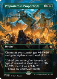 Preposterous Proportions (Borderless) (Mana Foil) - #400 - Rare - Inglés