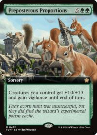Preposterous Proportions (Extended Art) (Foil) - #472 - Rare - Inglés