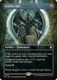 Leyline Axe (Borderless) (Foil) - #353 - Rare - Inglés