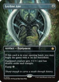 Leyline Axe (Borderless) (Mana Foil) - #414 - Rare - Inglés