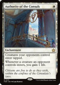 Authority of the Consuls (Foil) - #137 - Rare - Inglés