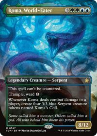 Koma, World-Eater (Borderless) (Foil) - #347 - Rare - Inglés