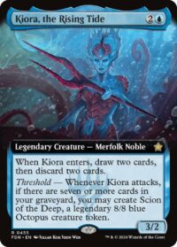 Kiora, the Rising Tide (Extended Art) (Foil) - #455 - Rare - Inglés