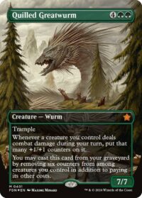 Quilled Greatwurm (Borderless) (Mana Foil) - #401 - Mythic - Inglés