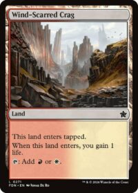 Wind-Scarred Crag (Foil) - #271 - Land - Inglés