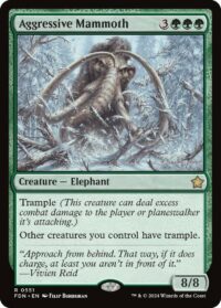 Aggressive Mammoth (Foil) - #551 - Rare - Inglés