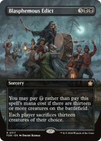 Blasphemous Edict (Borderless) (Foil) - #317 - Rare - Inglés