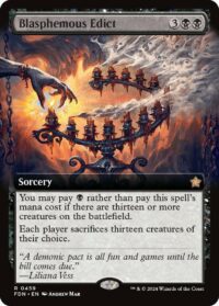 Blasphemous Edict (Extended Art) (Foil) - #459 - Rare - Inglés