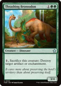 Thrashing Brontodon (Foil) - #560 - Uncommon - Inglés