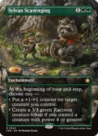 Sylvan Scavenging (Borderless) (Foil) - #342 - Rare - Inglés