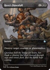 Hero's Downfall (Borderless) (Foil) - #319 - Uncommon - Inglés