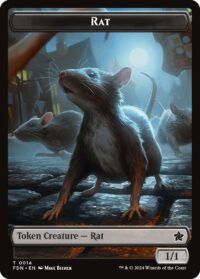 Rat // Zombie Double-Sided Token (Foil) - #14 // 15 - Token - Inglés
