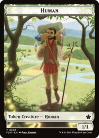 Human // Knight Double-Sided Token - #3 // 4 - Token - Inglés