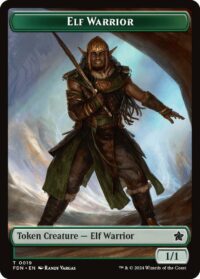 Elf Warrior // Cat Doubled-Sided Token - #19 // 1 - Token - Inglés